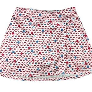 Women’s Dink Up Pickleball Patterned Pink and Blue Athletic Skort Size Small